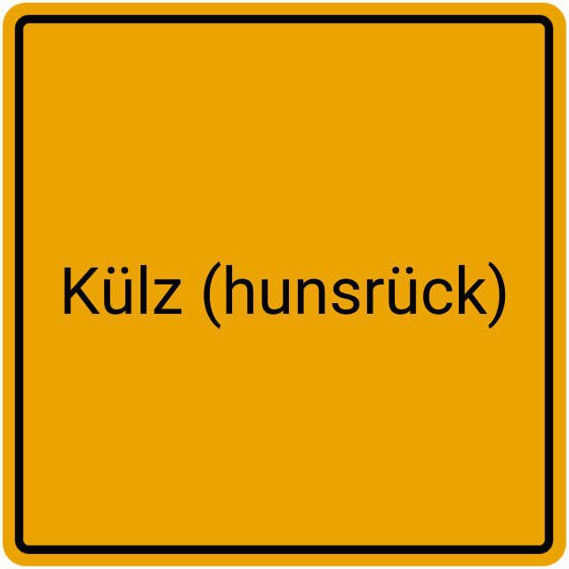 Meldebestätigung Külz (Hunsrück)